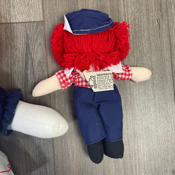 Raggedy Ann & Andy Doll Set - Red and Blue - Picture 5 of 10